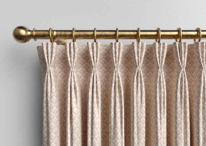 Trellis Prints, Scallop and Bud Rosies Pink - Made to Measure Curtains - Image 11